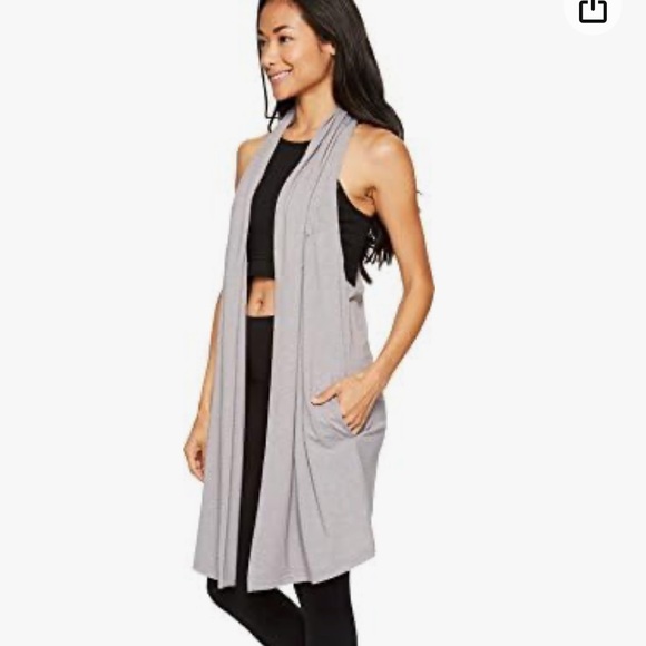 💜LUCY CALM HEART RACERBACK ACTIVE VEST/WRAP-PURPLE-POCKETS-S💜 - Picture 5 of 10